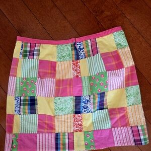 Lilly Pulitzer Colorful Patchwork Pencil Skirt